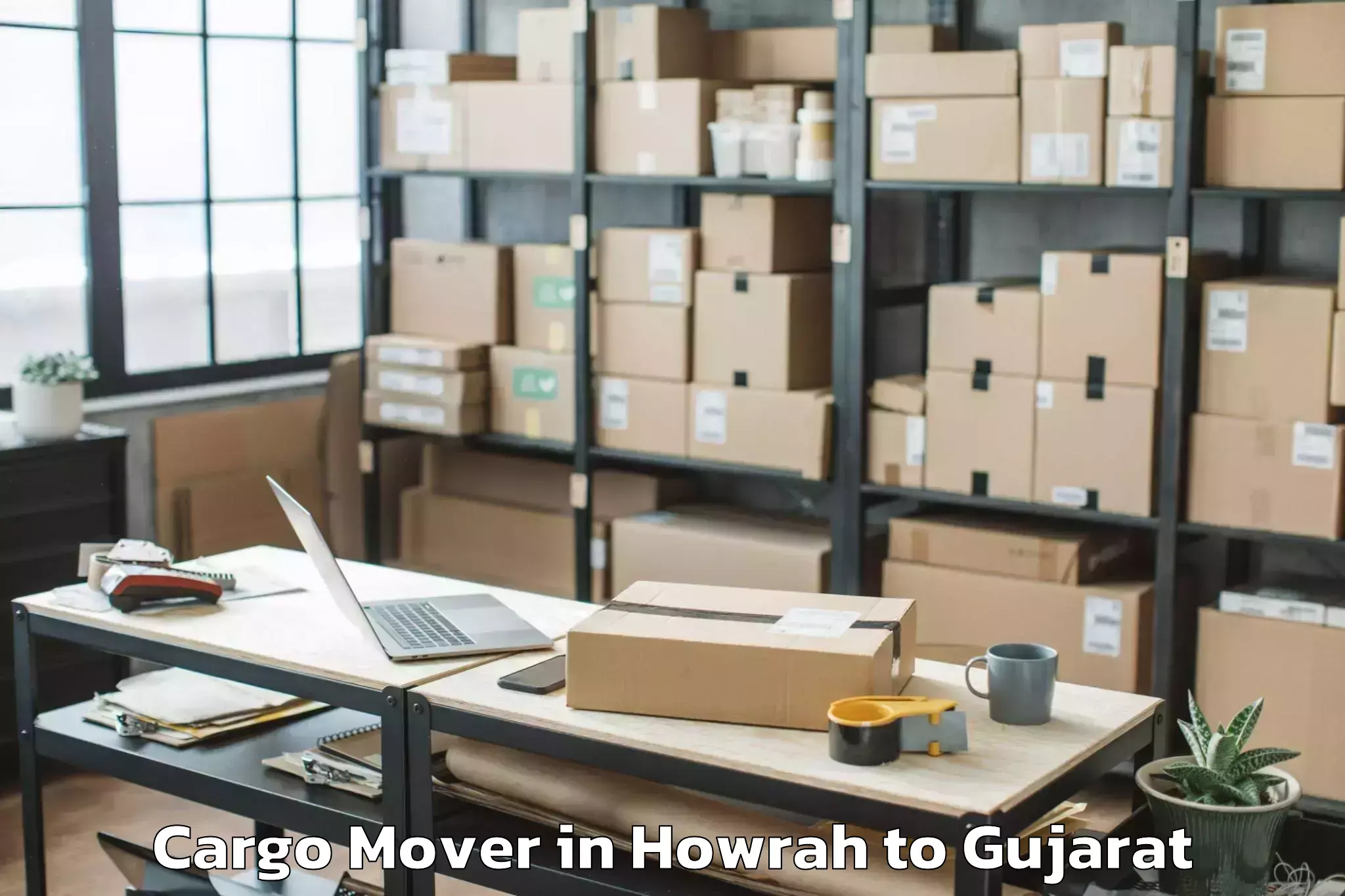 Affordable Howrah to Morbi Cargo Mover